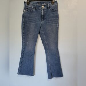 J.jill Denim Kick-Flare Ankle Jeans in Blue Size 4p